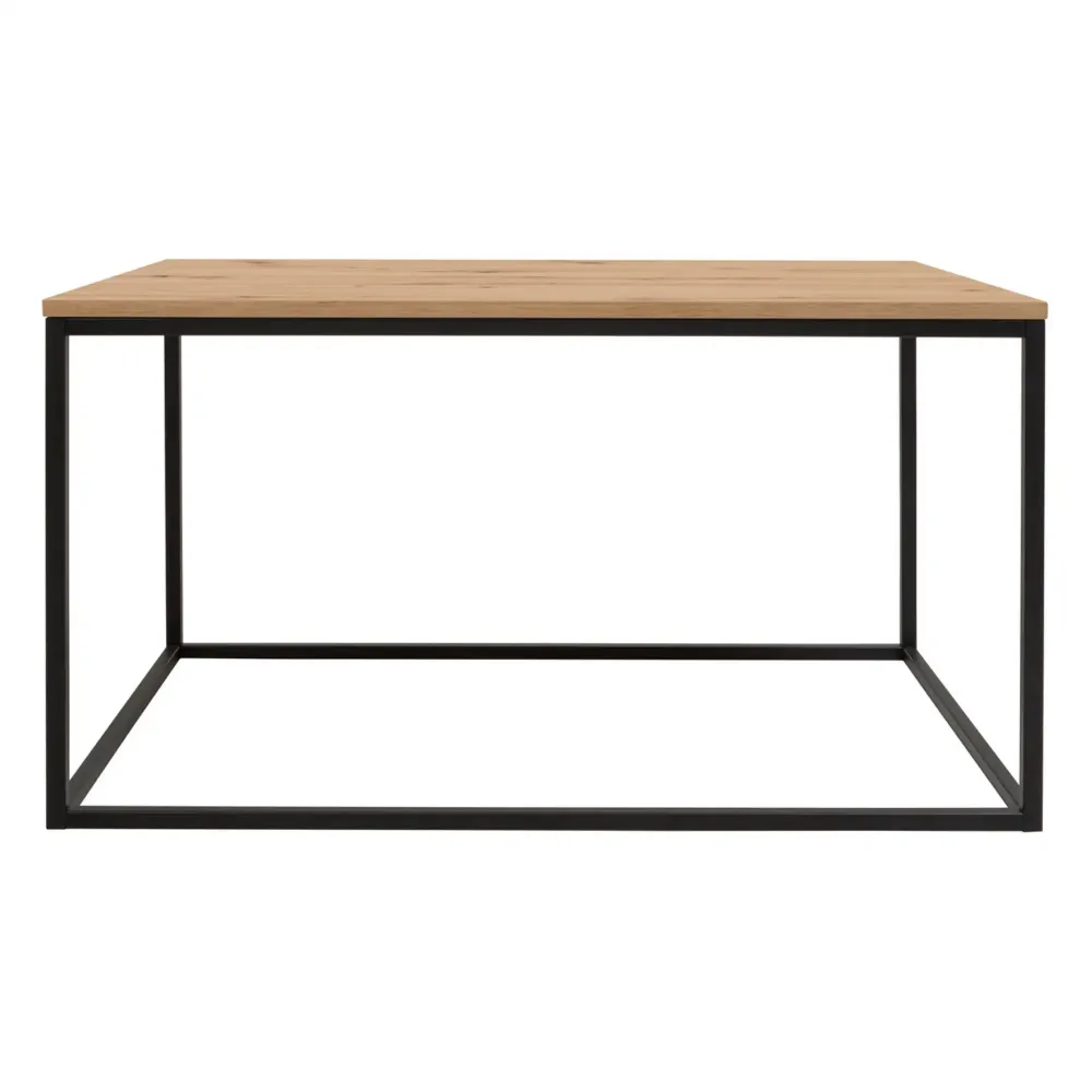 Masuta cafea AROZ, stejar artisan/negru, PAL/metal, 100x69x53 cm
