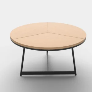 Masuta cafea Karida, stejar natural/negru, 80x41 cm