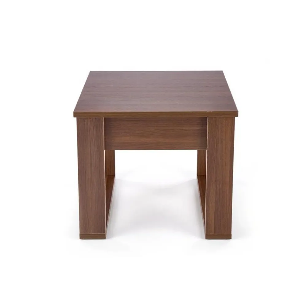 Masuta de cafea NEA KWADRAT, nuc inchis, PAL furniruit, 60x60x52 cm