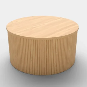 Masuta cafea rotunda din lemn Woody, 80x41 cm