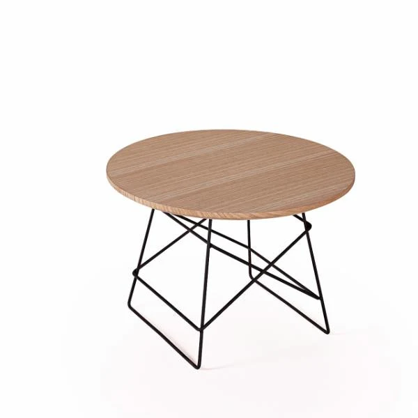 Masuta de cafea Grids Ø45 stejar