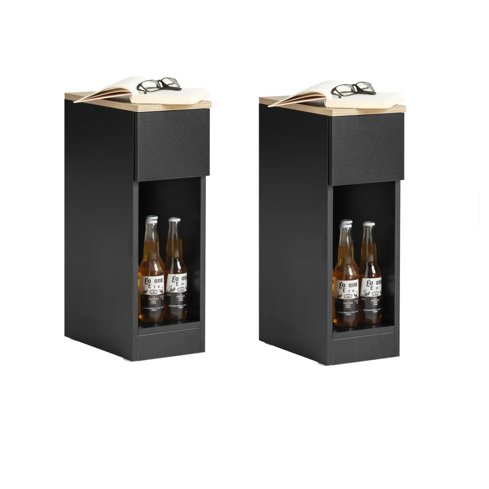 Pre-sare SoBuy 2 x Noptiera 20x60x35cm FBT111-SCHx2