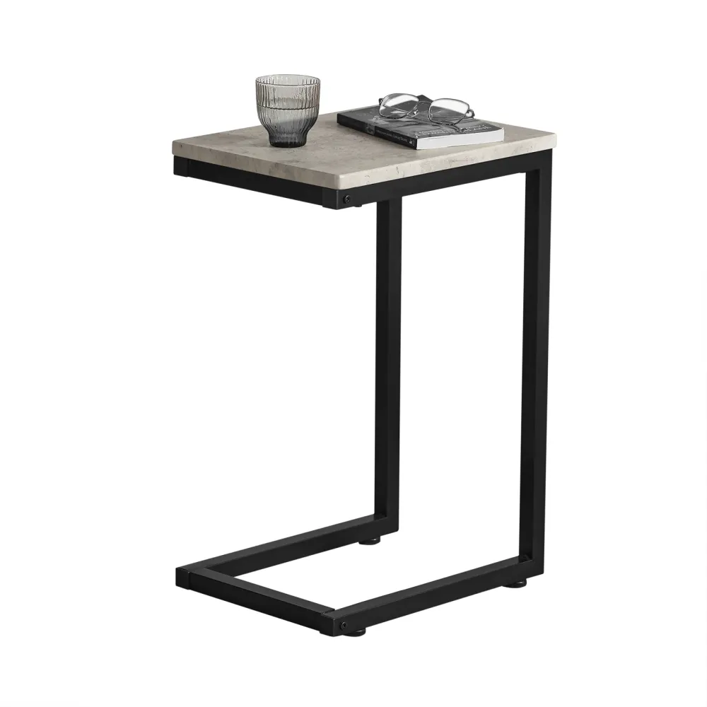 SoBuy FBT44-HG Masuta de cafea, Masa de canapea 40x30x60 cm Negru & Gri