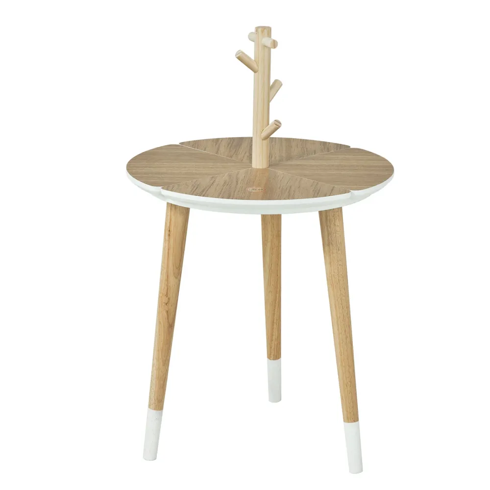 SoBuy Masuta de cafea cu suport pentru pahare ?40xH66cm FBT38-WN
