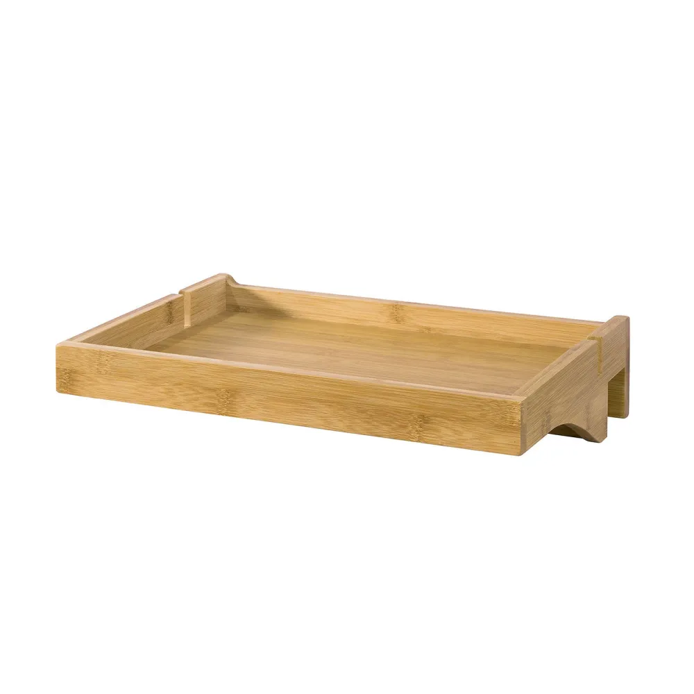 SoBuy Tavă de pat noptieră din bambus 36x25x9cm NKD01-N