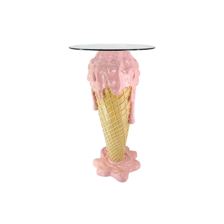 Masa bar roz-bej 105 cm Ice Cream