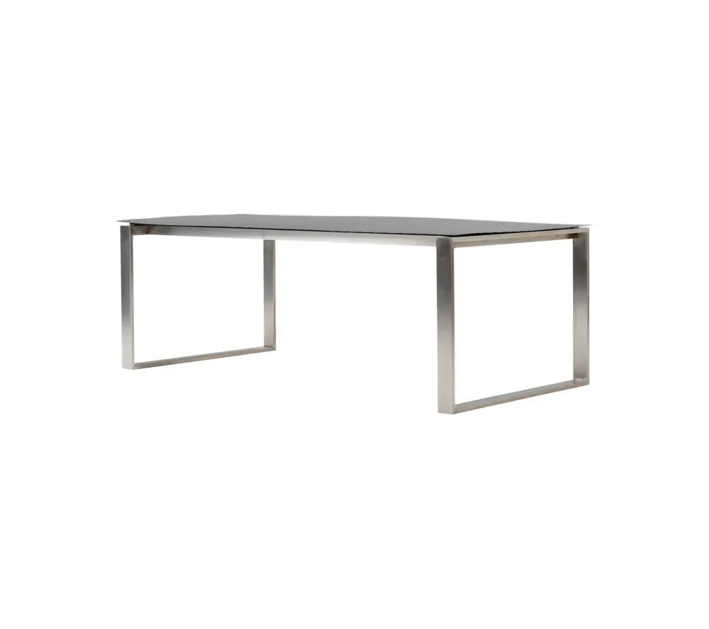 Masa de exterior Cane-line Edge 210/330x100 cm Stainless Steel/Basalt