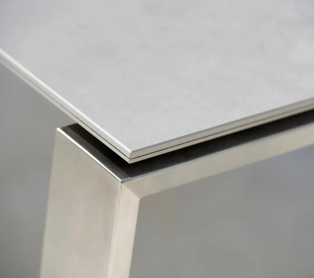 Masa de exterior Cane-line Edge 210/330x100 cm Stainless Steel/Basalt