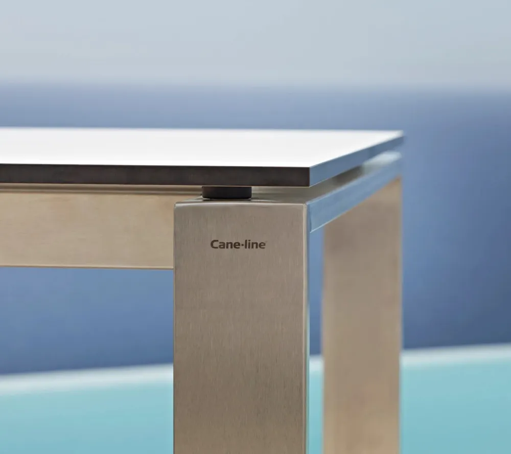 Masa de exterior Cane-line Edge 210/330x100 cm Stainless Steel/Basalt