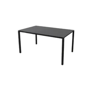 Masa de exterior Cane-line Pure 150x90 cm Lava Grey/Ceramic, Nero