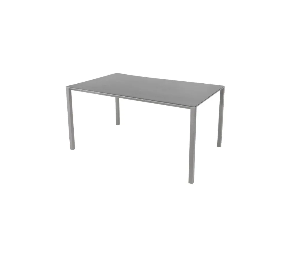 Masa de exterior Cane-line Pure 150x90 cm Light grey/Basalt