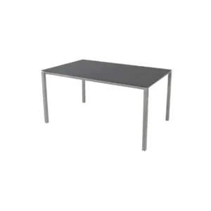 Masa de exterior Cane-line Pure 150x90 cm Light grey/Ceramic Nero