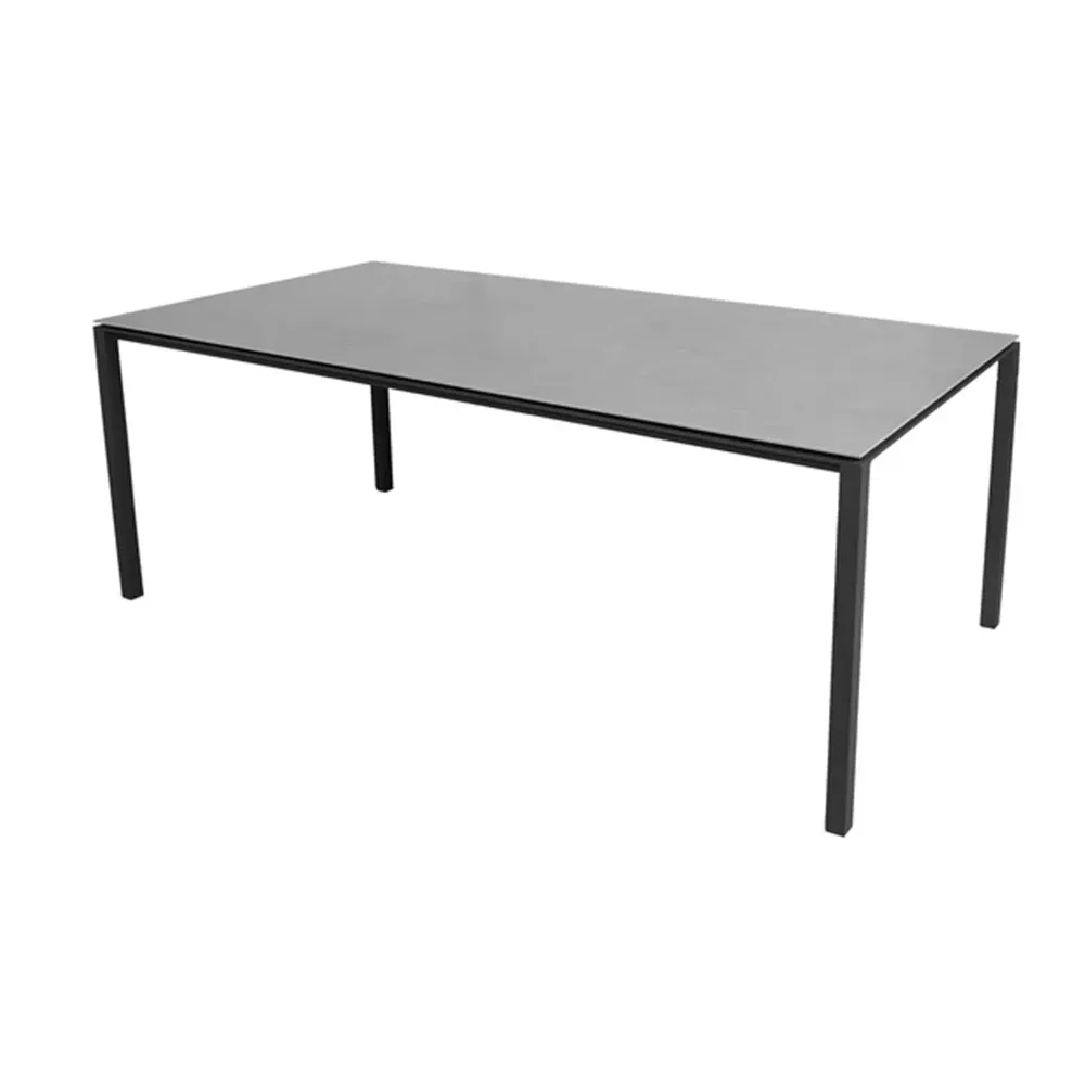 Masa de exterior Cane-line Pure Lava Grey/Concrete Grey