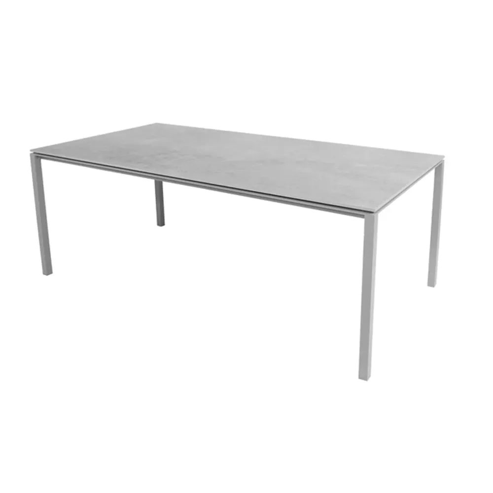 Masa de exterior Cane-line Pure Light Grey/Fossil Grey