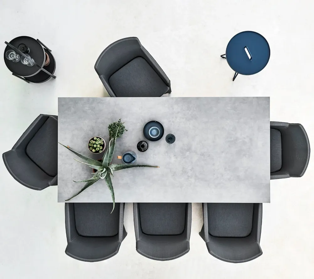 Masa de exterior Cane-line Pure Light Grey/Fossil Grey