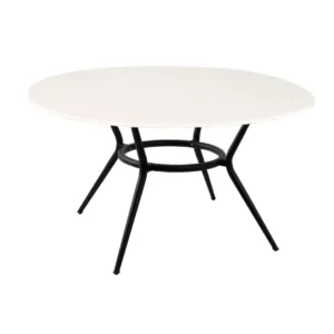 Masa de exterior rotunda Cane-line Joy Lava Grey/Travertine look