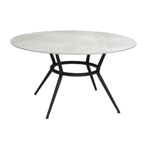 Masa de exterior rotunda Cane-line Joy Lava Grey/Fossil Grey