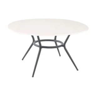 Masa de exterior rotunda Cane-line Joy Light Grey/Travertine look