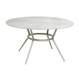 Masa de exterior rotunda Cane-line Joy Taupe/Fossil grey