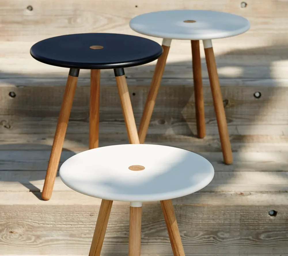 Masuta/taburet Cane-line Area Teak w/Lava grey