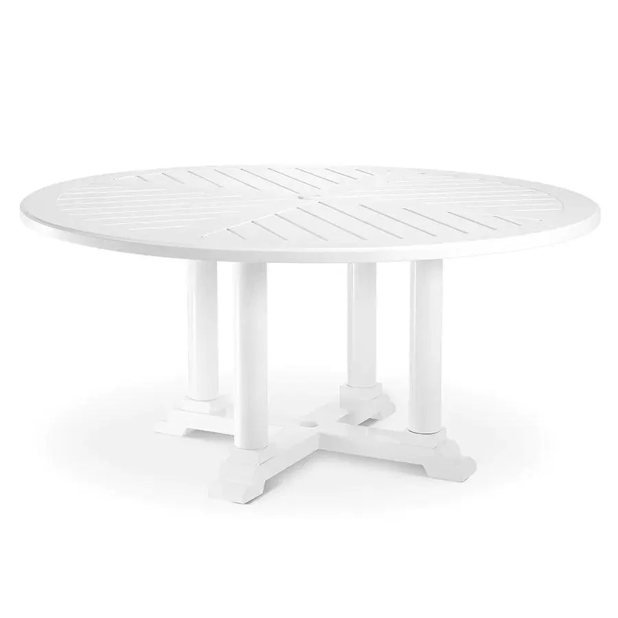 Masa alba rotunda pentru exterior 160 cm Bell Eichholtz