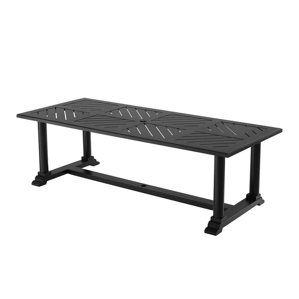 Masa dining neagra pentru exterior Bell Eichholtz
