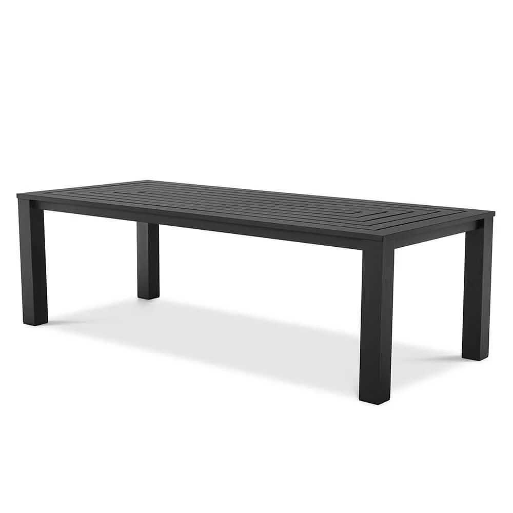 Masa dining neagra pentru exterior Vistamar Eichholtz