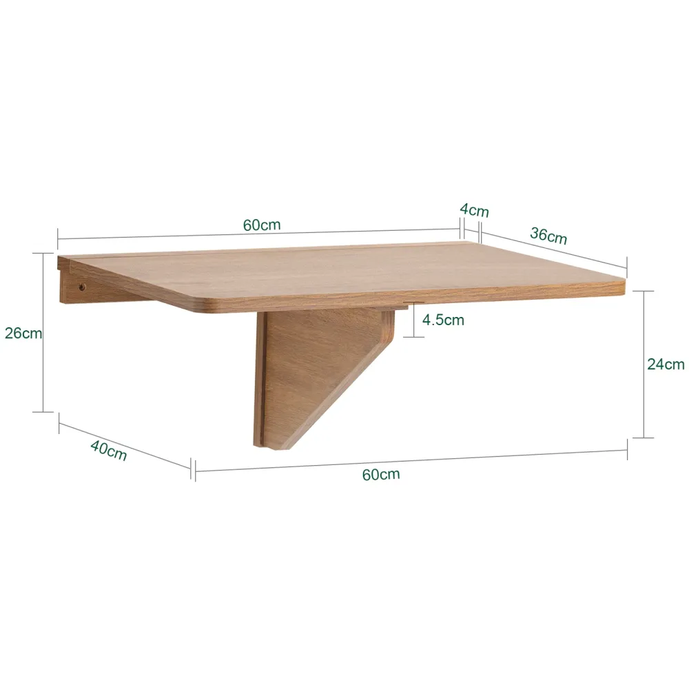 SoBuy Masa de perete pliabila 60x40x26cm FWT03-PF