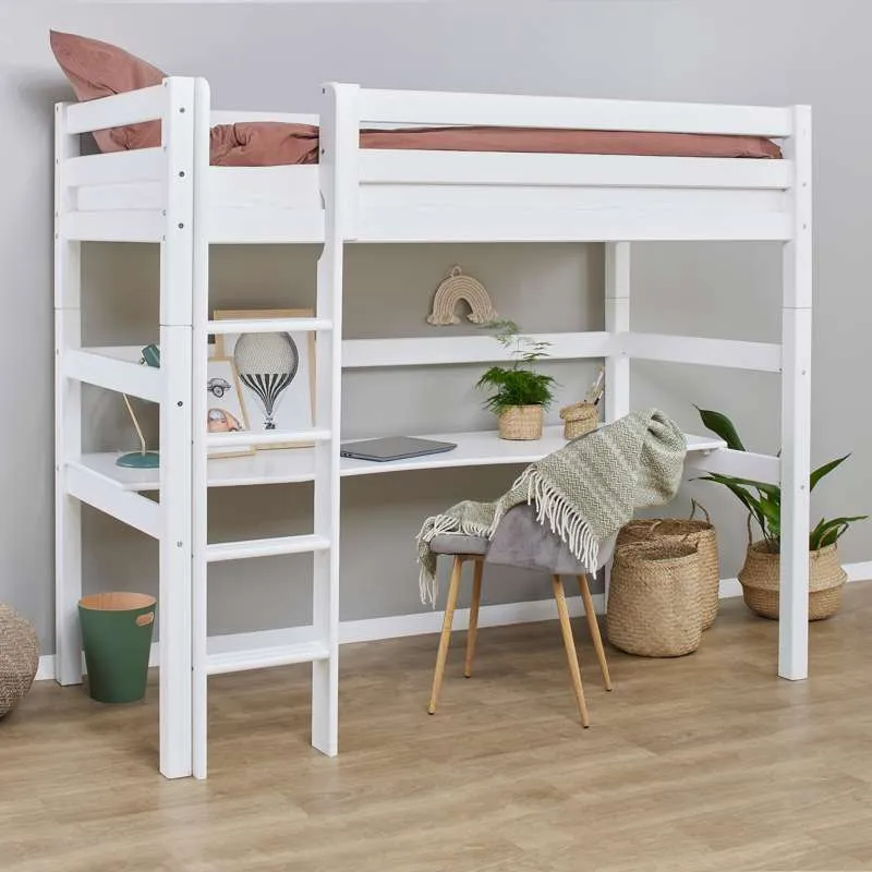 Hoppekids Blat lung pentru ECO Luxury și ECO Dream Pat înalt 90x200 cm. - Alb