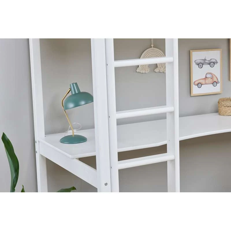 Hoppekids Blat lung pentru ECO Luxury și ECO Dream Pat înalt 90x200 cm. - Alb