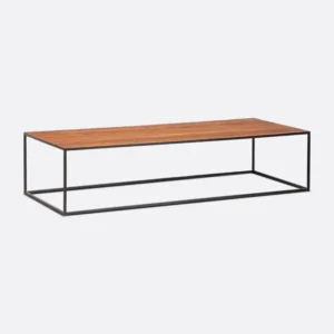 Masuta cafea lemn masiv teak, metal exterior Onetwo