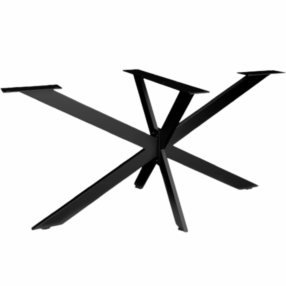 Cadru de masa forma de cruce, spider, negru, 85 cm, din otel, pentru masa, robust, stabil, solid