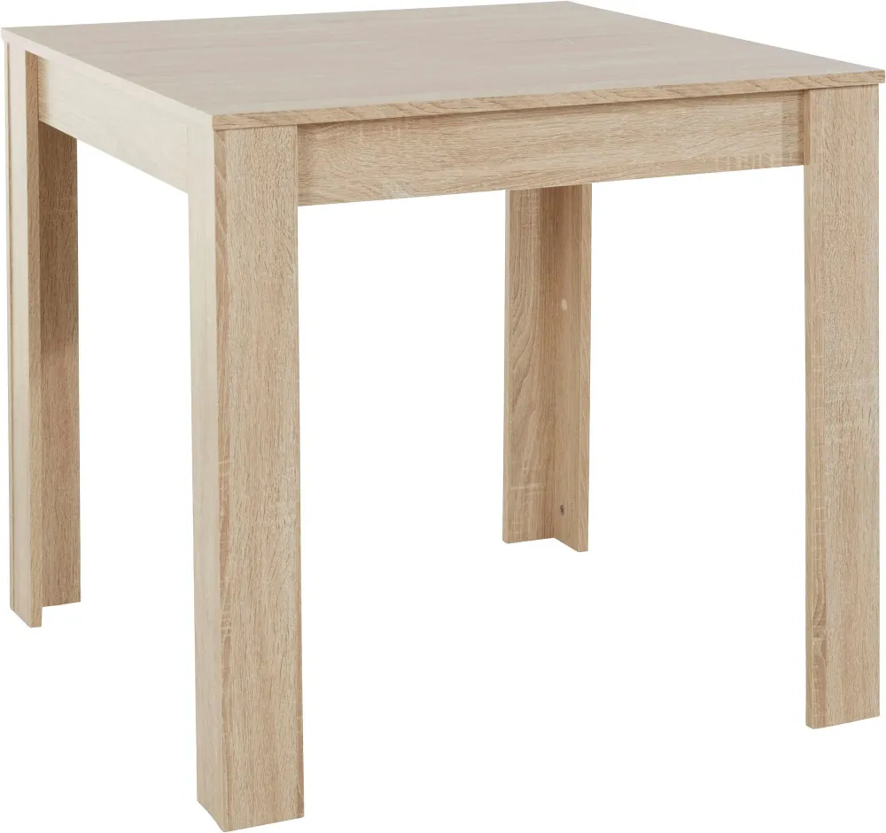 Masa de bucatarie Inosign cu aspect de stejar, 80x80 cm