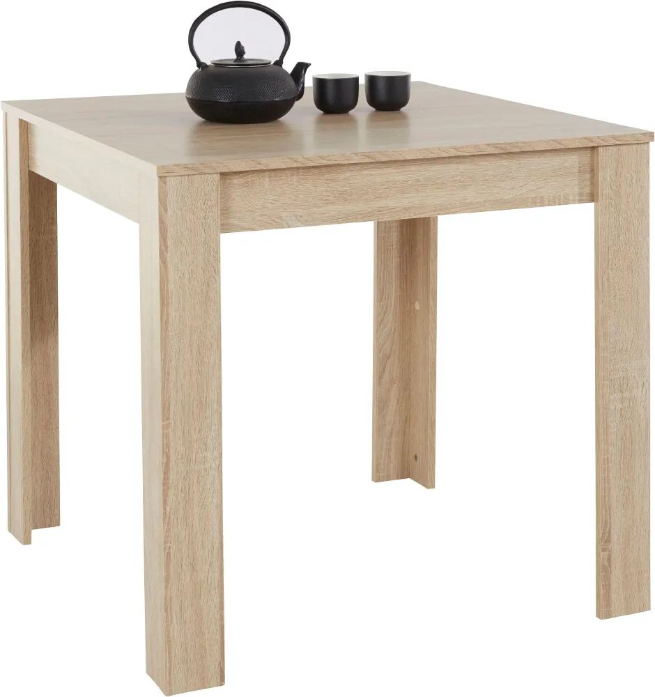 Masa de bucatarie Inosign cu aspect de stejar, 80x80 cm