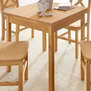 Masa extensibila de sufragerie Maike din lemn de pin latime 80cm