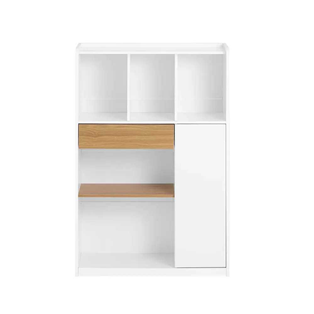 SoBuy Bibliotecă cu economie de spațiu 72x30x110cm STR11-WN