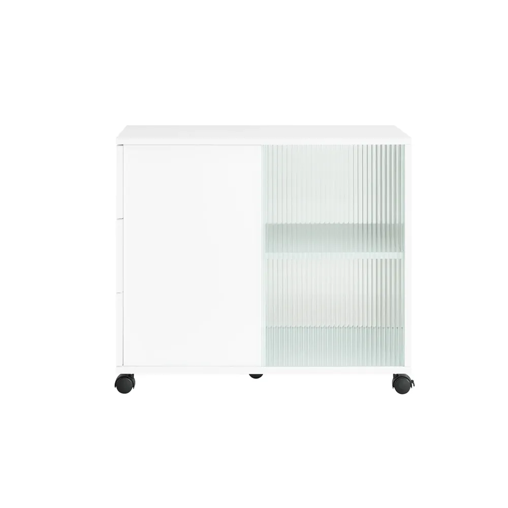 SoBuy Masuta de cafea cu roti 75x35x61cm FBT141-W