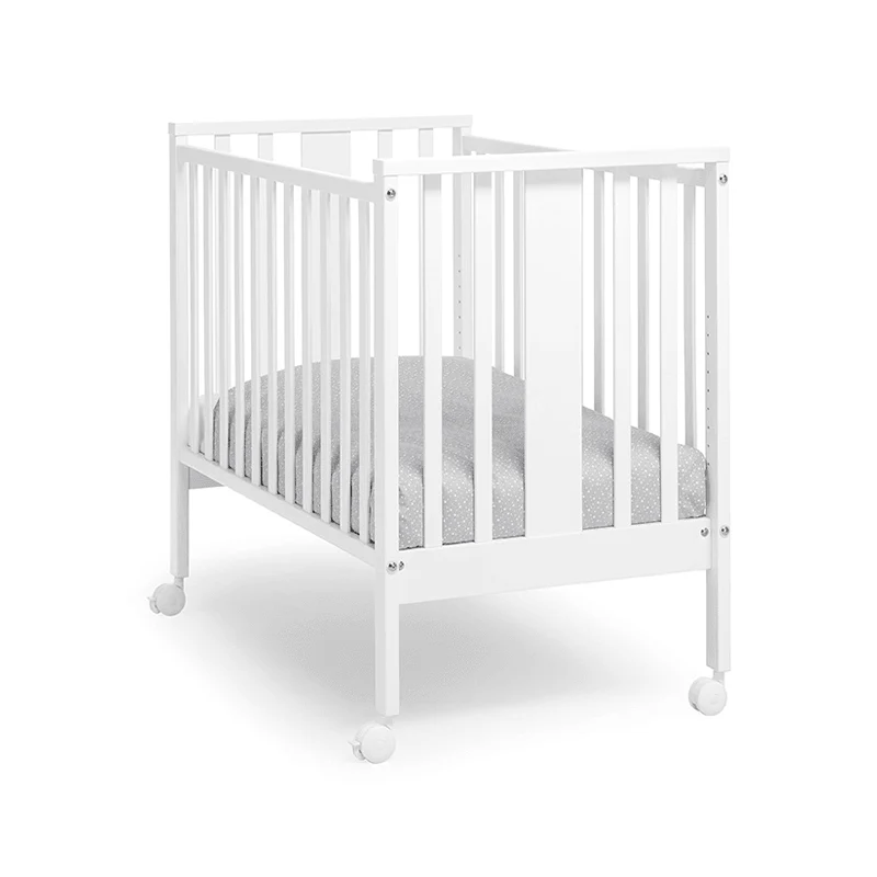 Cosleeper Mediu 0-3ani 65x110cm lemn Mini Simplu cu Saltea si Set complet protectii si lenjerii incluse Erbesi
