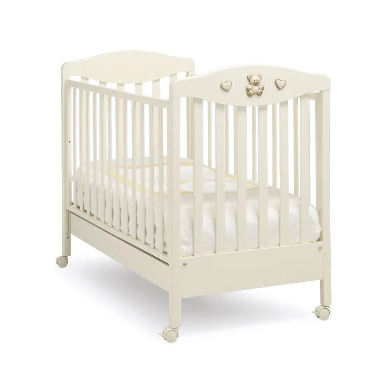 Patut bebelusi Alb Tippy Jolie Lemn de Fag Design Italian Erbesi Italia