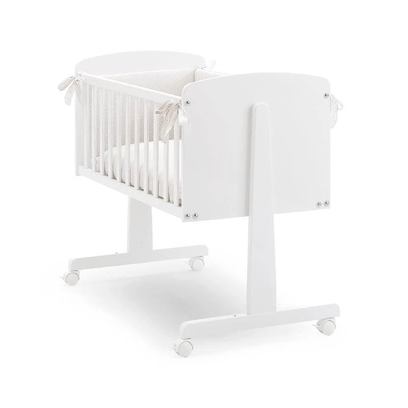 Patut co-sleeping Ninna Alb Lemn Fag salteluta & lenjerie inclusa Erbesi