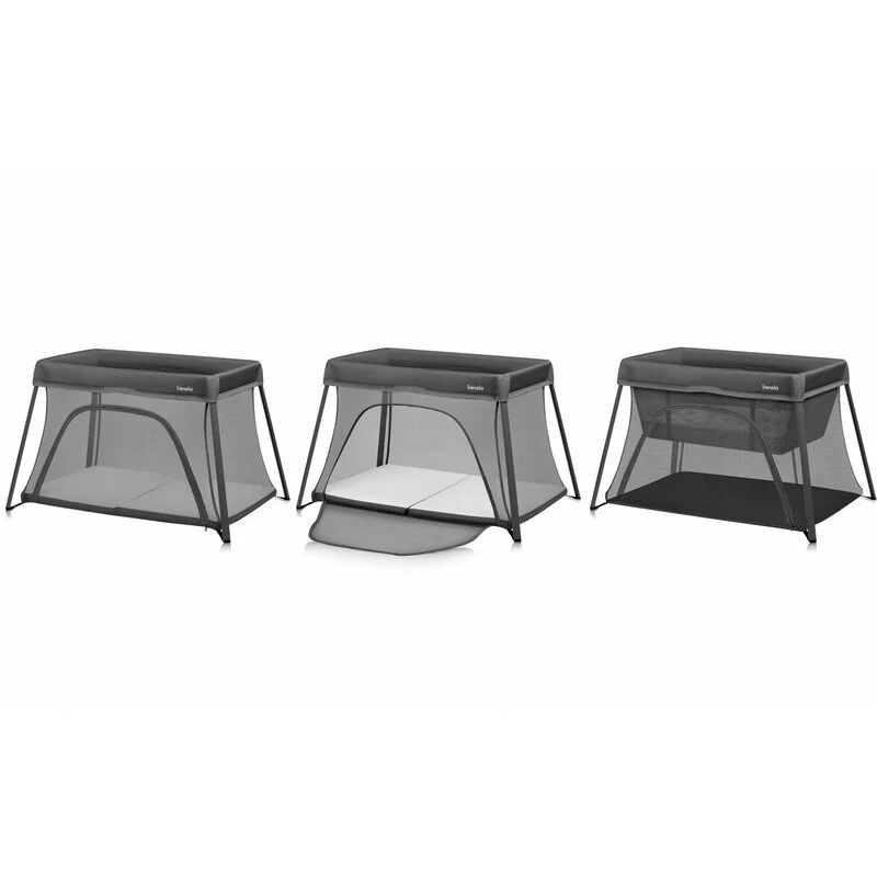 Patut multifunctional, Lionelo, Alice, 3 1, 2 trepte de inaltime pentru saltea, Pliabil, Material rezistent Oxford 300D, C...