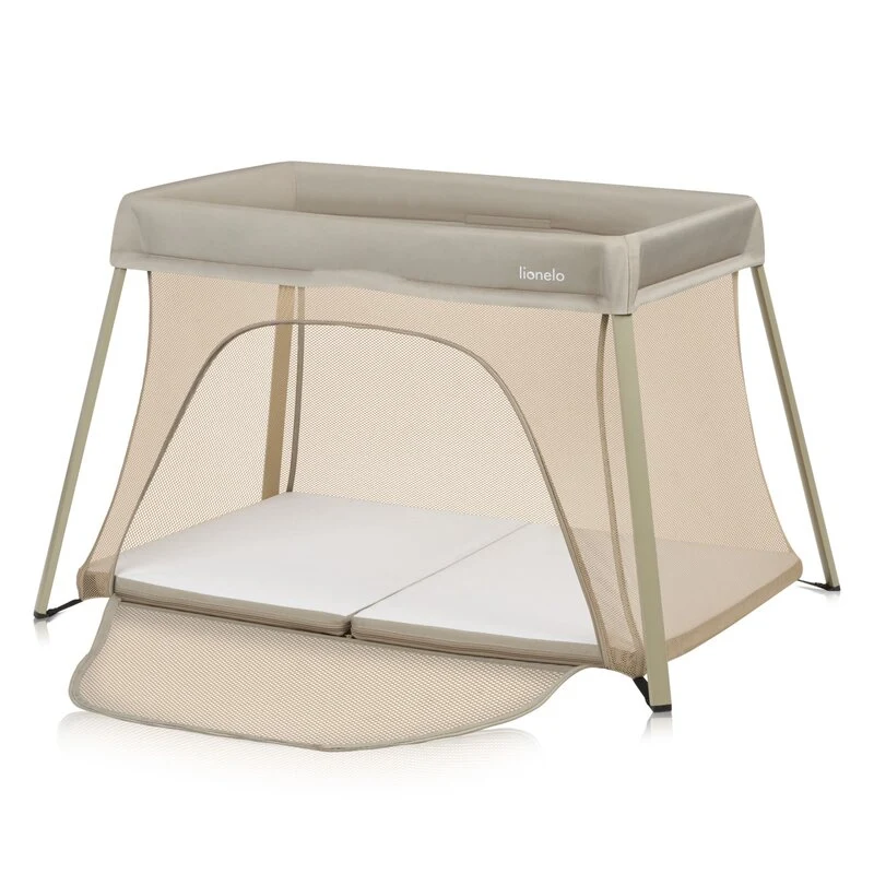 Patut multifunctional, Lionelo, Alice, 3 1, 2 trepte de inaltime pentru saltea, Pliabil, Material rezistent Oxford 300D, C...