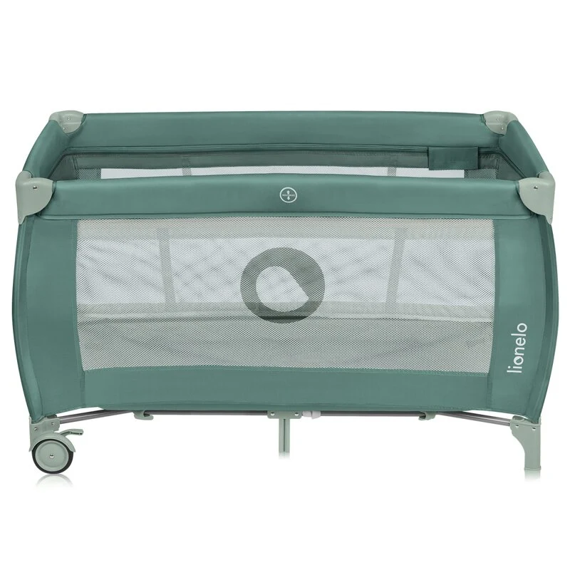 Patut pliant, Lionelo, Stefi Plus, Cu doua nivele, Cu intrare laterala cu fermoar, 2 roti, 120 x 60 cm, Conform cu standar...