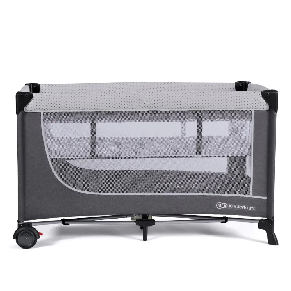 Pătuț de Calatorie Kinderkraft Leody, Grey