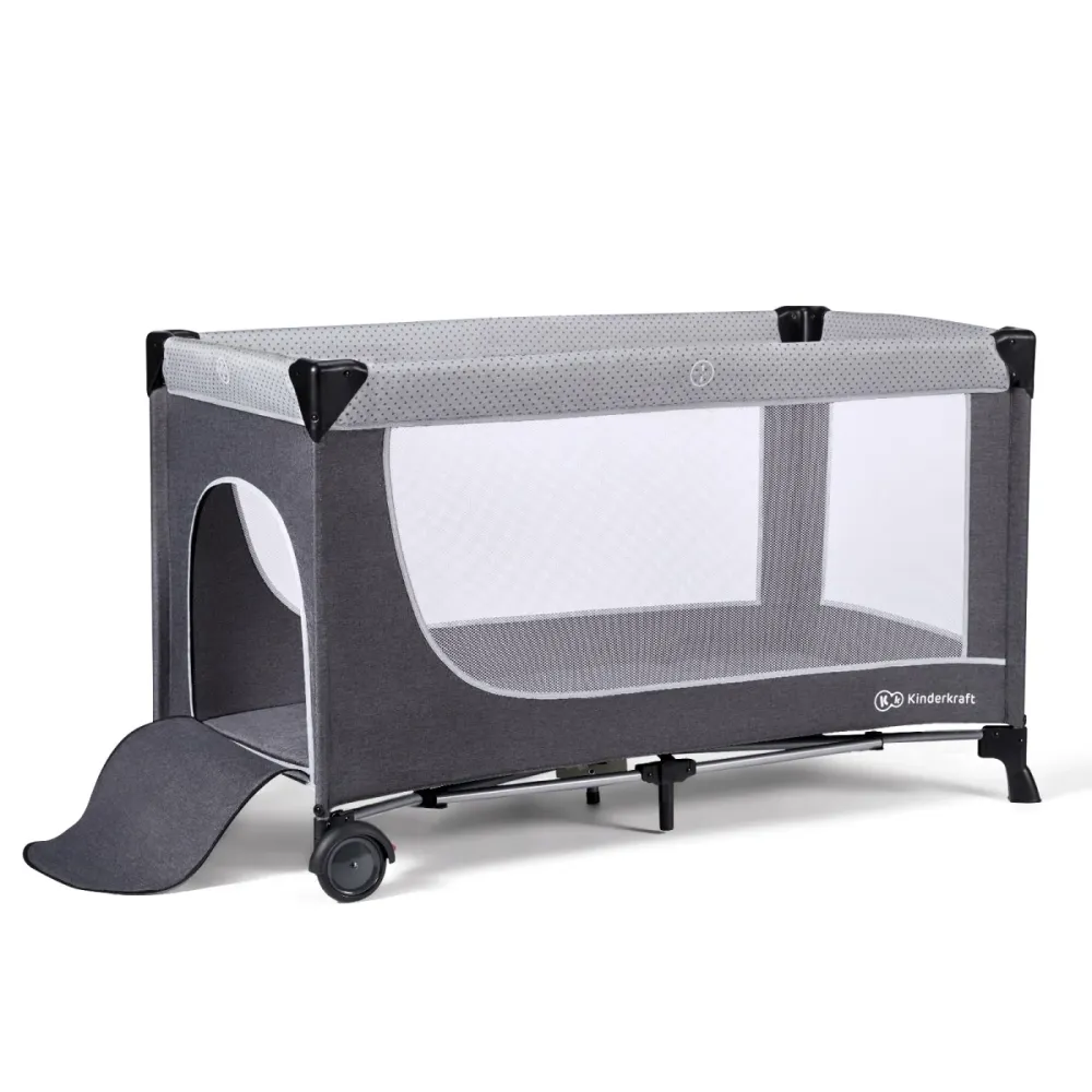 Pătuț de Calatorie Kinderkraft Leody, Grey