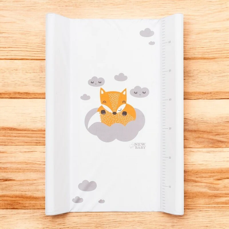 Saltea de infasat, New Baby, 50x70, Atasabila la patut, Cu taliometru, Fara substante nocive, 0 luni+, Fox