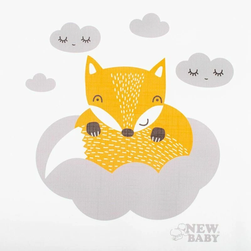 Saltea de infasat, New Baby, 50x70, Atasabila la patut, Cu taliometru, Fara substante nocive, 0 luni+, Fox