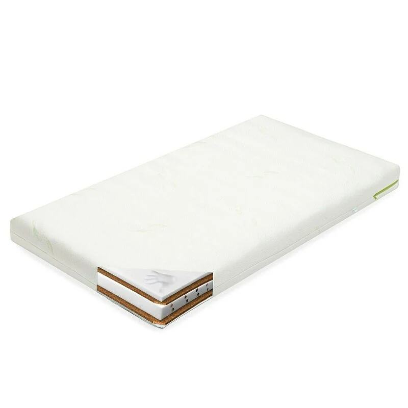 Saltea pentru patut, New Baby, Classy, 120x60x12 cm, Cu Aloe Vera, Compozitie Visco-Molitan-Cocos, Hipoalergenica si antib...