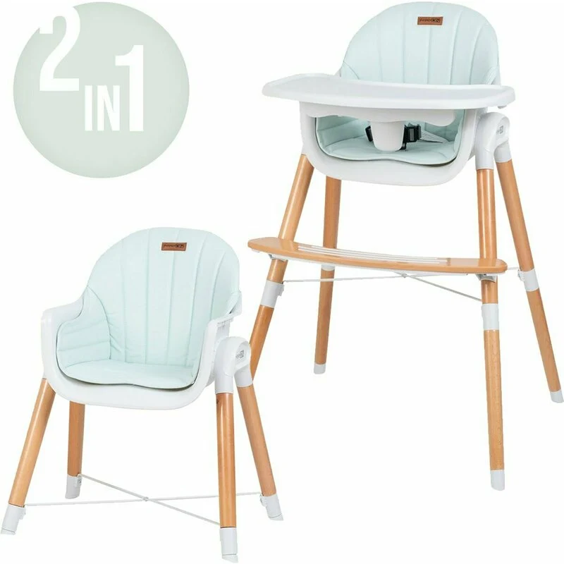 Scaun de masa, FreeON, Tin, 2 1 reglabil, Cu tavita si husa detasabile, Suport pentru picioare reglabil, Conform cu standa...