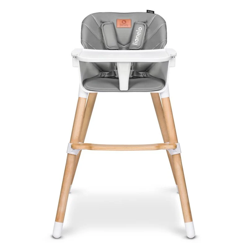 Scaun de masa, Lionelo, Koen, Din fag, 2 1, Transformabil, Sustine 30 kg, 6 luni+, Conform cu standardul european de secur...